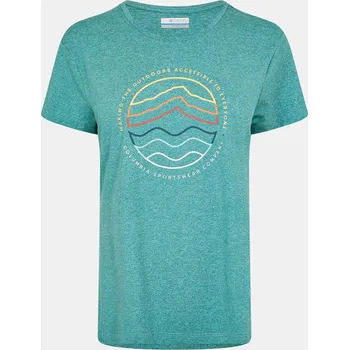 Dámské oblečení Tričko Columbia Teal 1102718 12 (M)