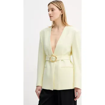Dámské sako Sako ISABELLE BLANCHE žlutá barva, IS25SS-J040-T008 IS25SS.J040.T008 10X, vel. S