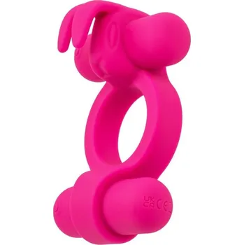 CalExotics Silicone Rechargeable Rockin Rabbit, silikonový erekční kroužek na penis