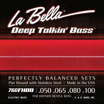 Struna pro kytaru a smyčcový nástroj LaBella Deep Talkin' Bass L-760FHBB, Struny na baskytaru
