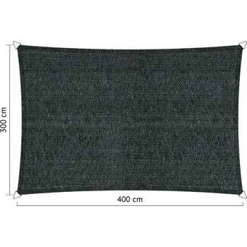 Stínicí technika Lazy Momo Sluneční obdélník basic 3,0 x 4,0 m Barva: Šedá