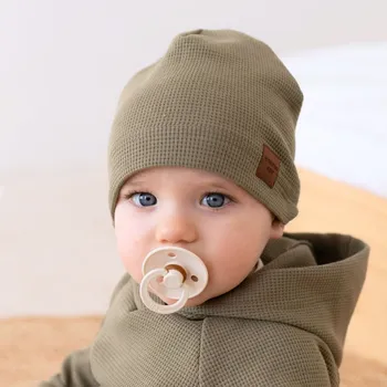 Kojenecké oblečení Čepice vaflová / zelená Velikost: 47