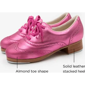 Dámská sálová obuv Capezio,Stepky Roxy – limitovaná edice 960F, metalická tmavá růžová 39.5 M