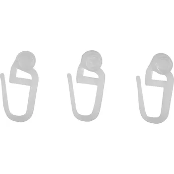 Příslušenství pro garnýž Dekodum Háčky s rolkou pro stropní lištu bílá - 100 ks