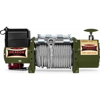 lanový naviják DRAGONWINCH Elektrický naviják DWT 12500 HD EN 14492-2, 5,66 t, 12 V, Ocelové lano, Dragon Winch, Truck