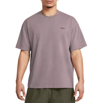 Pánské tričko Triko Under Armour Heavyweight Oversized Logo Wash Short Sleeve 1389147-015 Velikost M