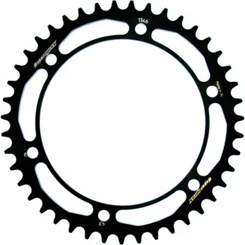 Řetězová sada pro motocykl Řetězová rozeta SUPERSPROX RFE-1346:43-BLK černý 43 zubů, 525 RFE-1346:43-BLK