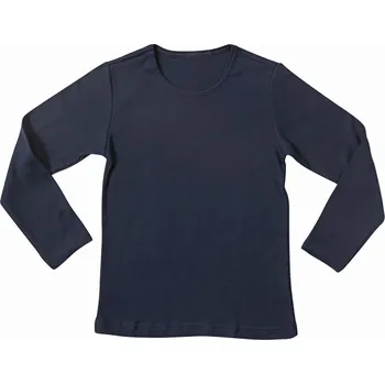 PLEAS Chlapecké tričko dlouhý rukáv, noční modř Velikost: 98