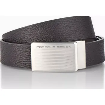 Opasek Porsche Design Business Belt Roadster Buckle kožený opasek šedý (Elegantní business pásek vyrobený z kůže. Se samonastavitelným posuvným mechanismem.)