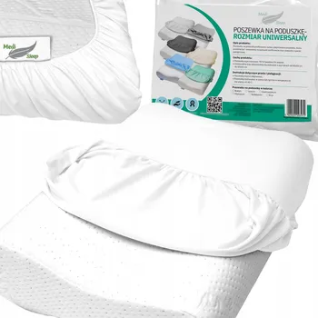 Polštář Povlak na ortopedický polštář bavlna Medi Sleep bílý 40 x 50 cm
