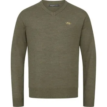 Pánský svetr Merino svetr Blaser S barva zelená 100 % merino vlna