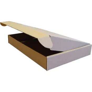 Jednorázové nádobí Krabice na chlebíčky z vlnité lepenky 50x34x7,5cm