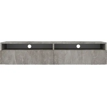 Televizní stolek TV stolek se dvěma zásuvkami Rednaw 140 cm Beton