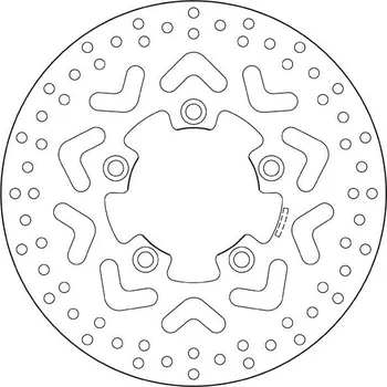 Brzdový kotouč Brzdový kotouč BREMBO 68B407B2 fix KYMCO Agility 125 City (R16) 2008-2014