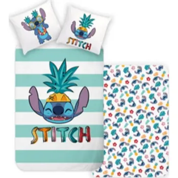 Povlečení Oboustranné bavlněné povlečení Carbotex Lilo & Stitch, 140/200+70/90, STITCH246935