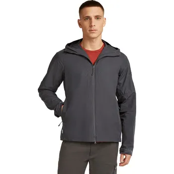 Pánská casual bunda Pánská merino bunda ICEBREAKER Mens Shell+ Cotton Elevatio Wind Jacket, Obsidian velikost: L