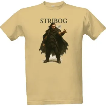 Tričko s potiskem Slovanský bůh Stribog pánské