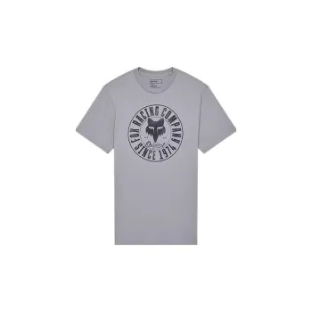 Pánské tričko Pánské tričko Fox Emblem Premium Tee Steel Grey, Velikost XL