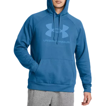 Pánská mikina Mikina s kapucí Under Armour Rival Fleece Logo Hoodie 1379758-406 Velikost S