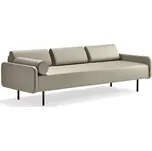 AJ Produkty Pohovka TRENDY, 3místná, umělá kůže, taupe