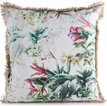 ArtFir Povlak na polštář GARDEN 31B | bílá/zelená 45 x 45 cm