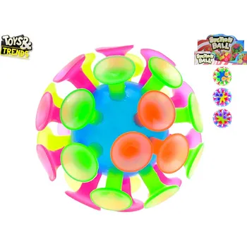 Dětský míč Mikro trading Míček - 10 cm - s přísavkami