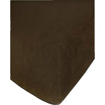 Prostěradlo 4sleep froté s gumičkou 90/200 hnědá