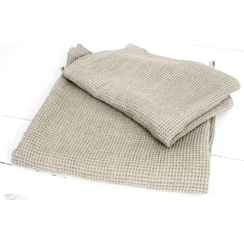 Ručník Snový svět Lněný ručník vaflový přírodní Rozměr: 70 x 130 cm