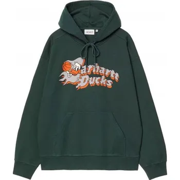 Pánská mikina MIKINA CARHARTT WIP Hooded Flaming Ducks - zelená - XL + při osobním odběru 2 841 Kč