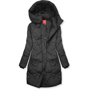 Černá zimní bunda ve volném střihu