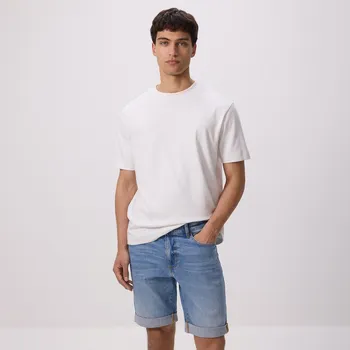 Pánské kalhoty Reserved - Džínové šortky slim fit - modrá - 5302L-55J - 5302L-55J-28