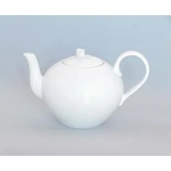 Sada nádobí Konvice čajová se sítkem 0,35l bílé Rokoko Český porcelán Dubí