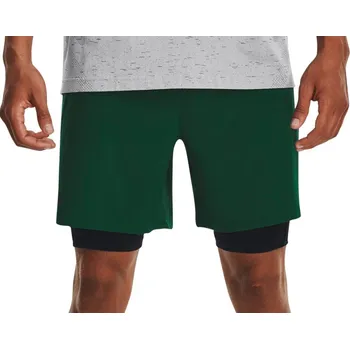 Pánské kraťasy Šortky Under Armour UA Vanish Woven 2in1 Sts-GRN 1373764-322 Velikost S