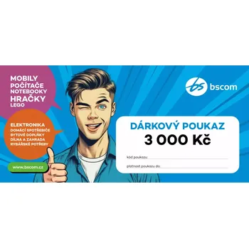 Dárková visačka Dárkový poukaz na nákup zboží v hodnotě 3 000 Kč