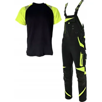 Pracovní obuv ELASTICKÉ zahradnické kalhoty S LACLEM pracovní oděv reflexní TRIČKO 56