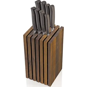 Stojan na nože Stojan na nože Zassenhaus 26 cm hnědý dřevěný