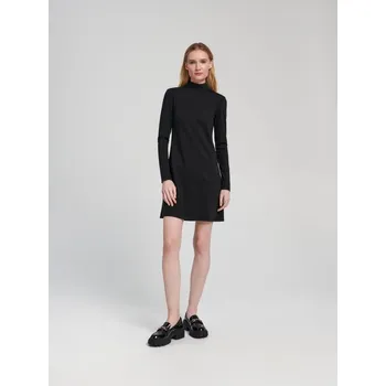 Dámská móda Sinsay - Mini šaty se stojáčkem - černá - 6308T-99X - 6308T-99X-S