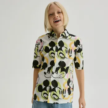 Chlapecká košile Reserved - Mickey Mouse košile - béžová - 016EH-08X - 016EH-08X-164