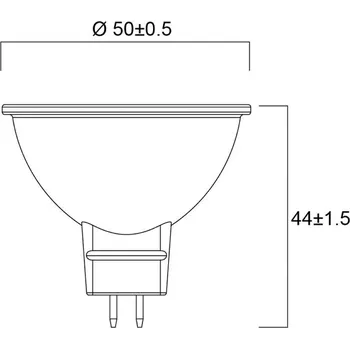 Lampička Sylvania LED reflektor GU5.3 6W 3000K 36° 600lm