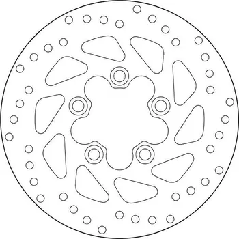 Brzdový kotouč Brzdový kotouč BREMBO 68B40731 fix KYMCO Grand dink 250 2001-2006