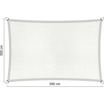 Stínicí technika Lazy Momo Sluneční obdélník basic 3,0 x 5,0 m Barva: Bílá