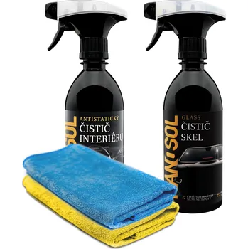 Sada na auto: Autokosmetika pro INTERIÉR 4v1 NANOSOL