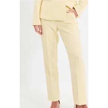 Sinsay - Kalhoty s&nbsp;nažehlenými puky - žlutá - 087EP-10X - 087EP-10X-S