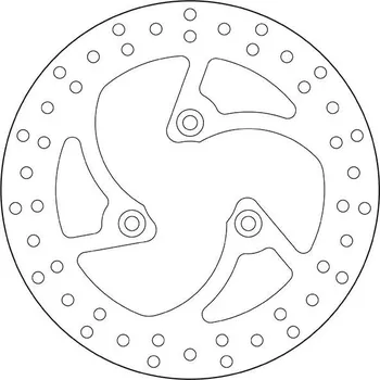 Brzdový kotouč Brzdový kotouč BREMBO 68B40758 fix PEUGEOT Elyseo 150 2001-2003