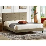 Čalouněná postel SAVANA VELVET 160x200 cm béžová