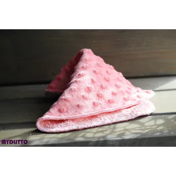 Zásobník na papírové ručníky Duo froté-minky - oranžový ubrousek (ubrousek k otírání, odlíčení, i jako žínka)