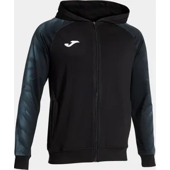 Pánská/Chlapecká sportovní mikina JOMA ELITE XI ZIP-UP HOODIE BLACK ANTHRACITE Velikost: M, Barva: BLACK-ANTHRACITE