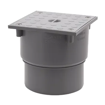 Kanalizační potrubí MIDAS Čistící kus nástrčný s hranatým uzávěrem DN 125/100 ušlechtilá ocel