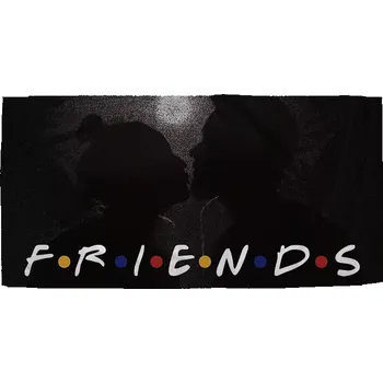 Ručník Sablio Ručník s potiskem Seriál přátelé FRIENDS Polibek - 30x50 cm