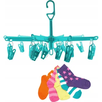 Sušák na prádlo Sušák na prádlo ve tvaru deštníku s 20 kolíčky, tyrkysový